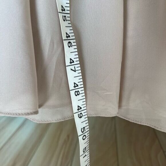 Bill Levkoff Strapless Maxi Dress Gown Prom Bridesmaid Formal Neutral Grey Tan 4 - Picture 14 of 15